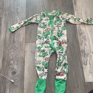 Bonds Marvel Hulk Green and White Kids One Piece